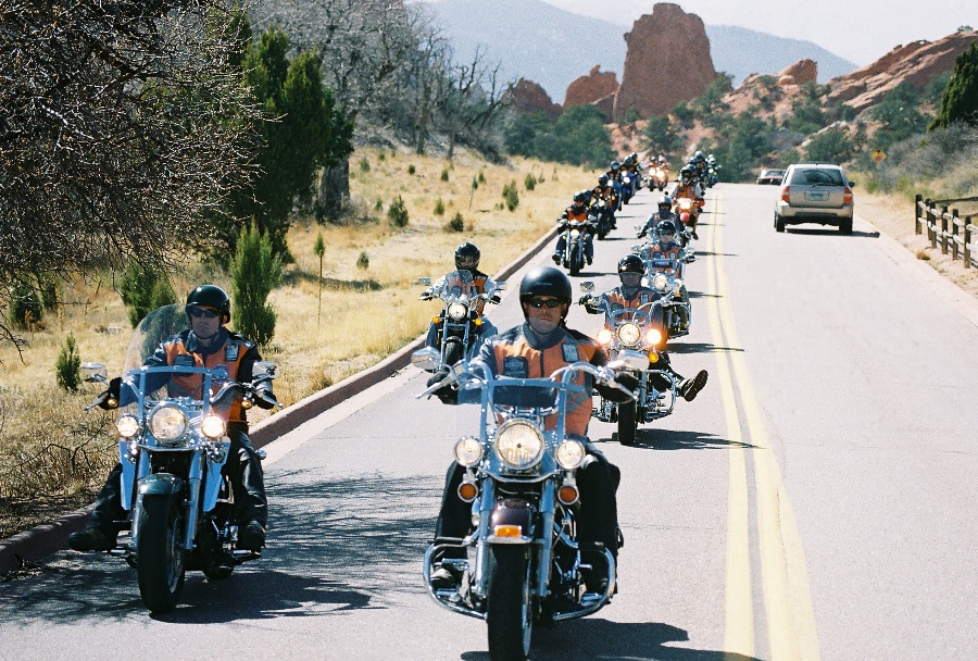 riders on the road