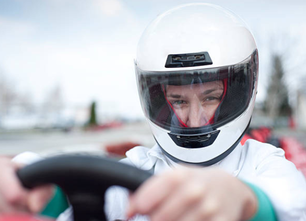 Racer Behind the Wheel